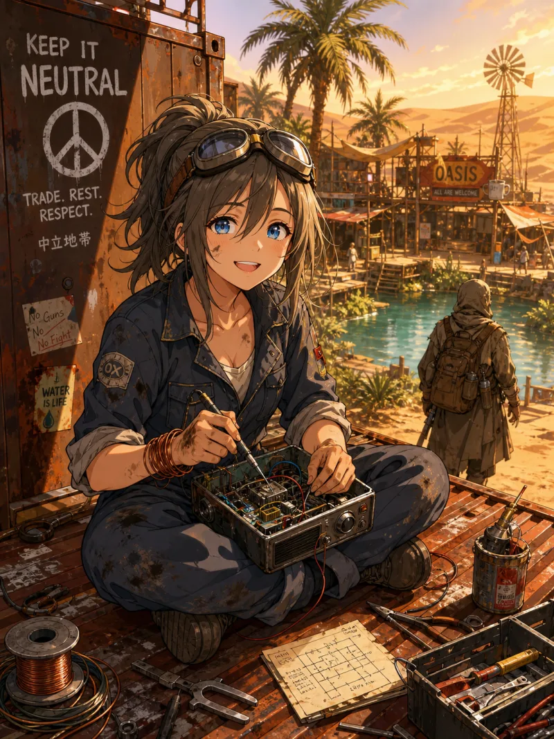 Radio Rose — original character portrait